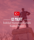 12 Mart İstiklal Marşı'nın Kabulü Davetiyeleri - Anlamlı Tasarımlar