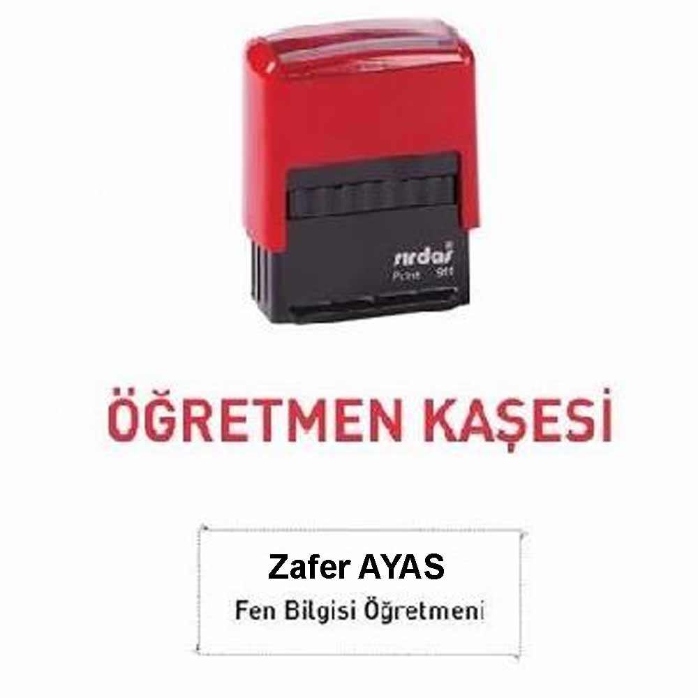 Öğretmen Kaşesi - İsim Soyisim Branş | Kişiye Özel Tasarım Motivasyon Kaşesi