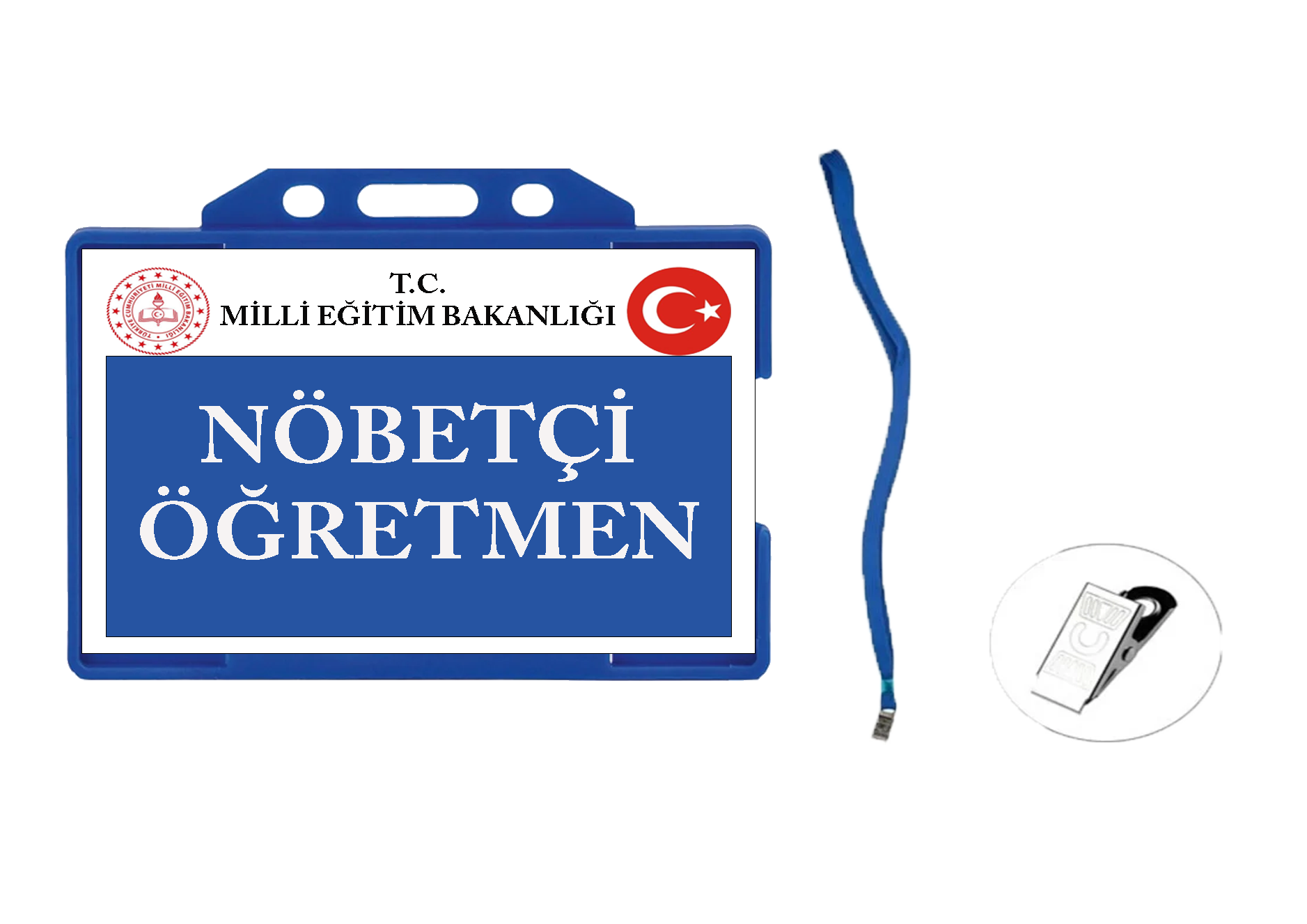 Nöbetçi Öğretmen Yaka Kartı - Şık ve Kullanışlı Tasarım