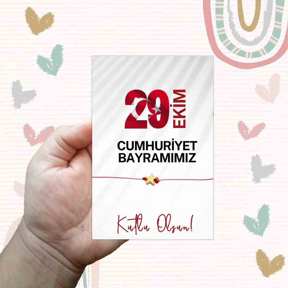 29 Ekim Cumhuriyet Bayramı Şans Bilekliği - Özel ve Anlamlı Tasarım