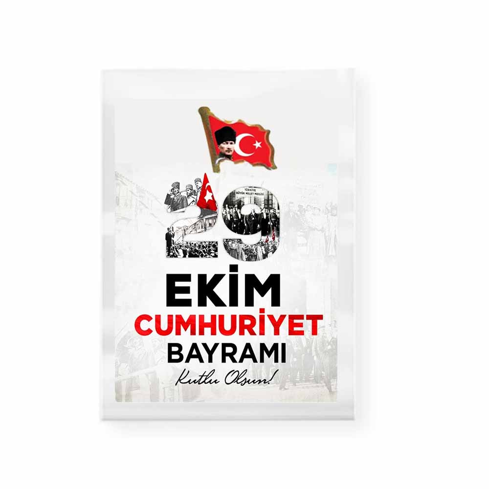 29 Ekim Cumhuriyet Bayramı Yaka Rozeti - Türk Bayrağı Rozeti