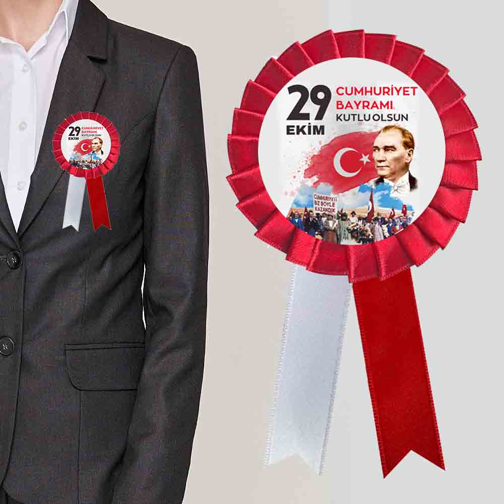 29 Ekim Cumhuriyet Bayramı Kokartı - Milli Bayram Aksesuarı