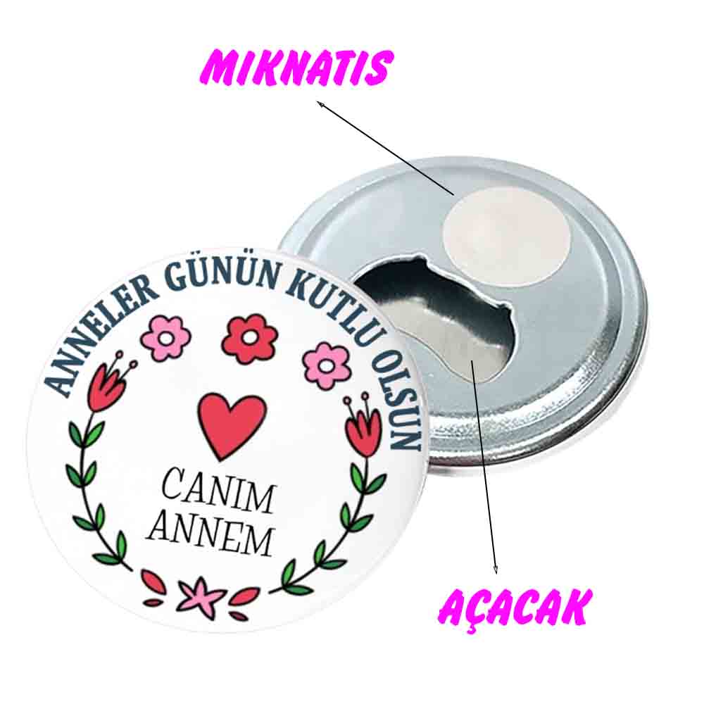 Anneler Günü İçin Kişiye Özel Magnet - Annenize Özel Hediye