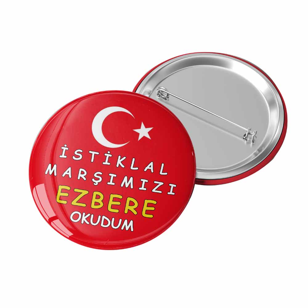 12 Mart İstiklal Marşı'nın Kabulü Rozeti