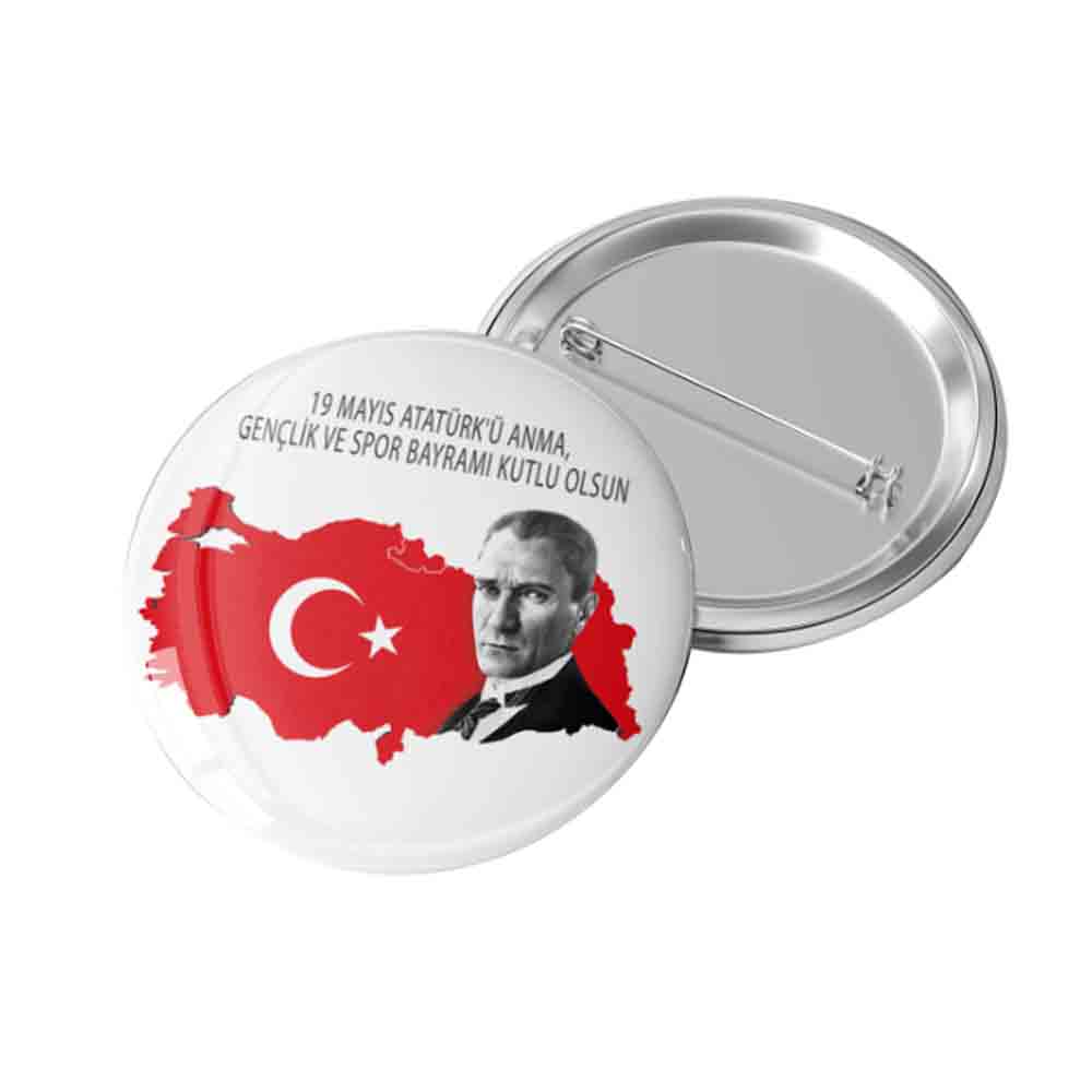 19 Mayıs Atatürk'ü Anma Gençlik ve Spor Bayramı Rozeti