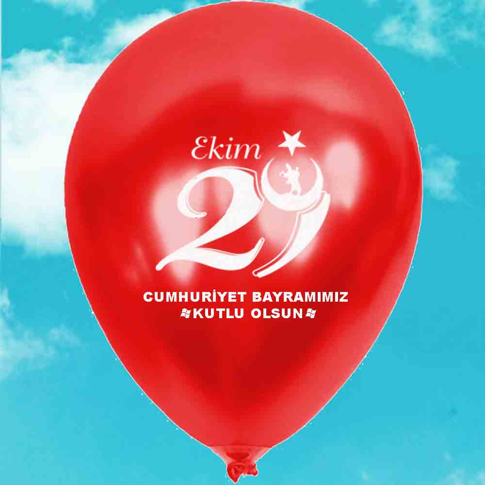 29 Ekim Cumhuriyet Bayramı Balonu - Özel Tasarım Kutlama Balonu